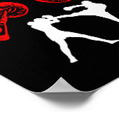 Great Savary Boxing Design Kick Mixed Martial Arts Poster (Ecke)