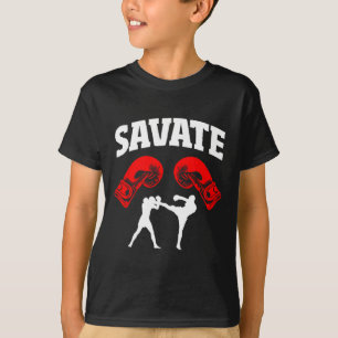 Great Savary Boxing Design Kick Mixed Martial Arts T-Shirt