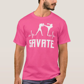 Great Savary Boxing Heartbeat Kick Mixed Martial A T-Shirt
