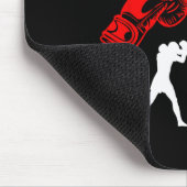 Great Savate Boxing Design Kick Mma Kickboxing  Mousepad (Ecke)