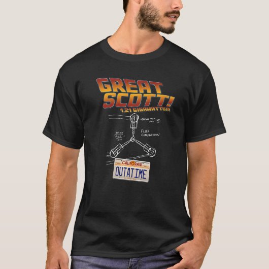 Great Scott Gigawatt Time Machine für Damen und He T-Shirt (Vorderseite)