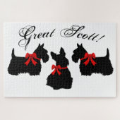 "Great Scott!", Scottish Terrier dog/Scotland dog Puzzle (Horizontal)