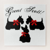 "Great Scott!", Scottish Terrier dog/Scotland dog Puzzle (Horizontal)