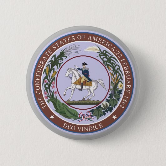 GREAT SEAL of the CONFEDERACY Button (Vorderseite)