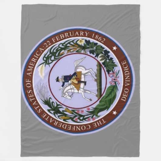 GREAT SEAL of the CONFEDERACY Fleecedecke (Vorderseite)