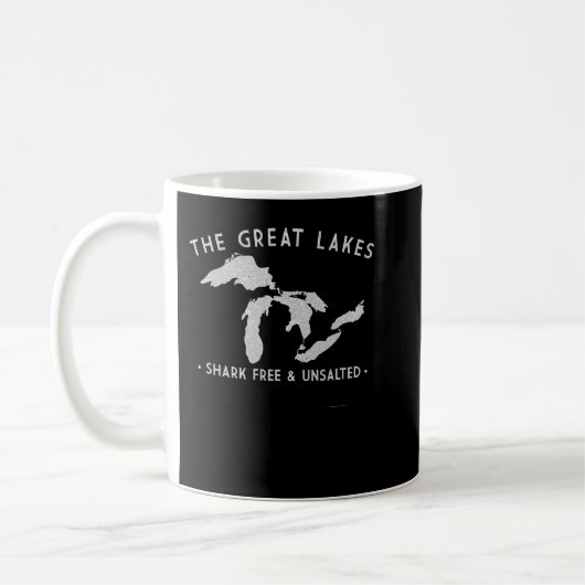 Great Seen Shark Free und unsalzbarer Funny Pullov Kaffeetasse (Links)