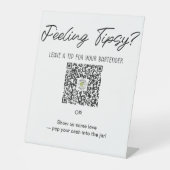 Great service deserves a great tip! Feeling tipsy? Sockelschild (Vorderseite)