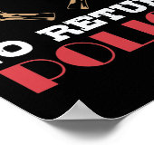 Great Service With A No Return Policy Tischtennis Poster (Ecke)