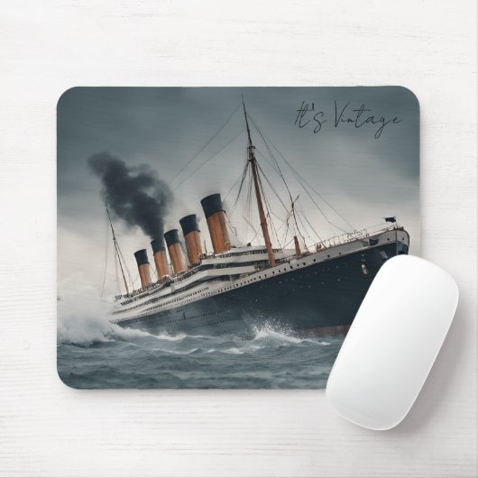 Great Ship Titanic on Ocean Classic Mousepad (Mit Mouse)