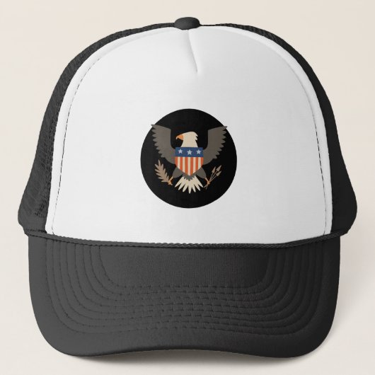 Great Siegel Eagle Hat Truckerkappe (Vorderseite)