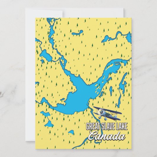 Great Slave Lake Map (Vorderseite)