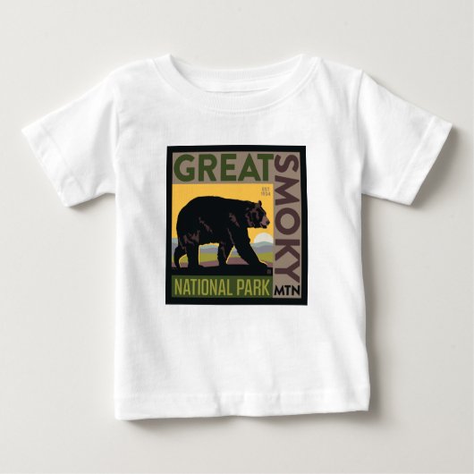 Great Smoky Mountain National Park| Bear Baby T-shirt (Vorderseite)