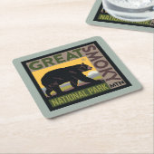 Great Smoky Mountain National Park| Bear Rechteckiger Pappuntersetzer (angewinkelt)