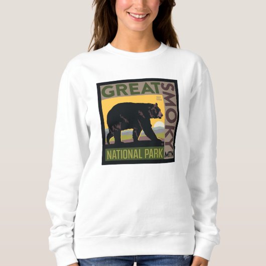 Great Smoky Mountain National Park| Bear Sweatshirt (Vorderseite)