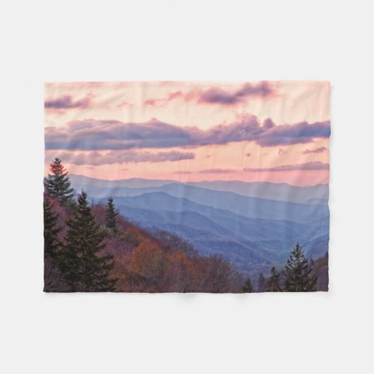 Great Smoky Mountain National Park Fleecedecke (Vorderseite (Horizontal))