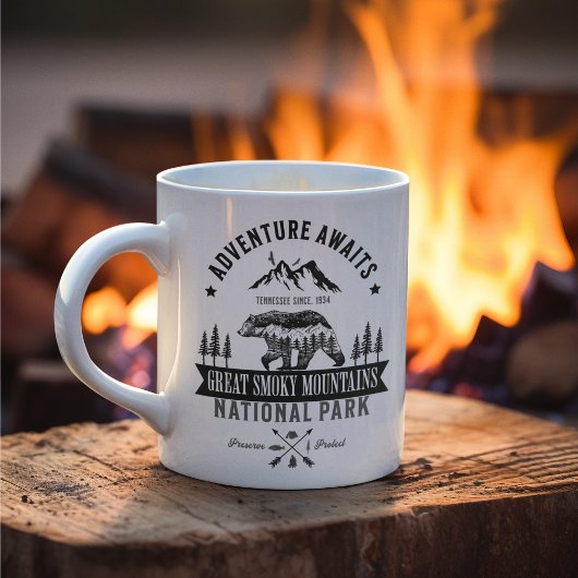Great Smoky Mountains Forest Landscape Kaffeetasse