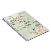 Great Smoky Mountains-Kartennotizbuch Notizblock (Rechte Seite)