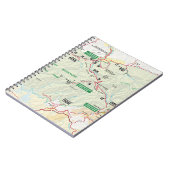 Great Smoky Mountains-Kartennotizbuch Notizblock (Linke Seite)