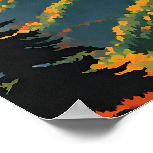 Great Smoky Mountains National Park Abbildung r Poster (Ecke)