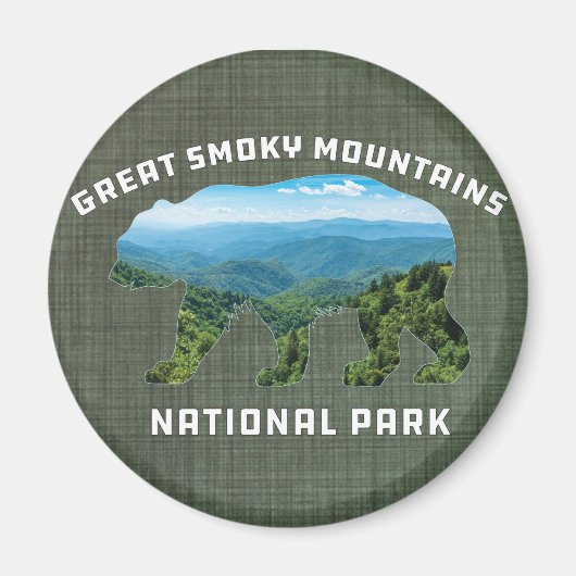 Great Smoky Mountains National Park Bär Souvenir Magnet (Vorne)