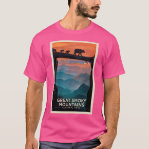 Great Smoky Mountains National Park Bären Crossing T-Shirt