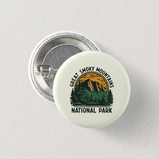 Great Smoky Mountains National Park Button (Vorne & Hinten)
