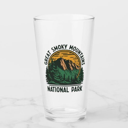 Great Smoky Mountains National Park Glas (Vorderseite)