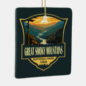 Great Smoky Mountains National Park Illustration Keramikornament (Rechts)