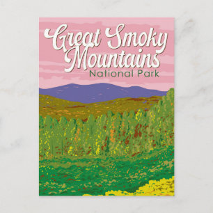 Great Smoky Mountains National Park Illustration Postkarte