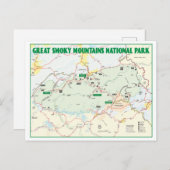 Great Smoky Mountains National Park Karte (Vorne/Hinten)