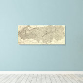 Great Smoky Mountains National Park Karte Leinwanddruck (Insitu (Holzboden))