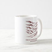 Great Smoky Mountains National Park Line Art: Kaffeetasse (VorderseiteRechts)
