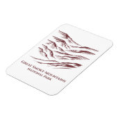 Great Smoky Mountains National Park Line Art: Magnet (Linke Seite)