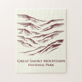Great Smoky Mountains National Park Line Art: Puzzle