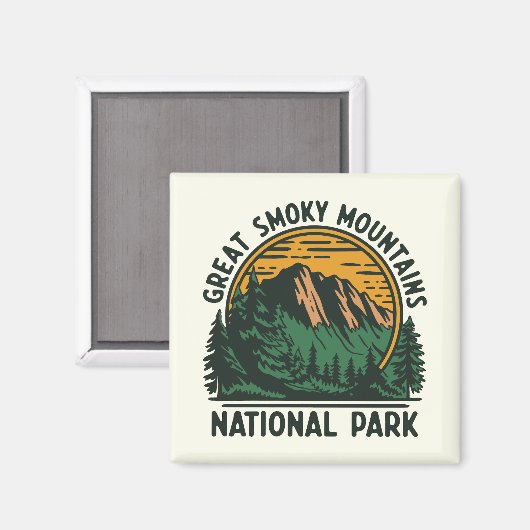 Great Smoky Mountains National Park Magnet (Vorderseite/Rückseite)