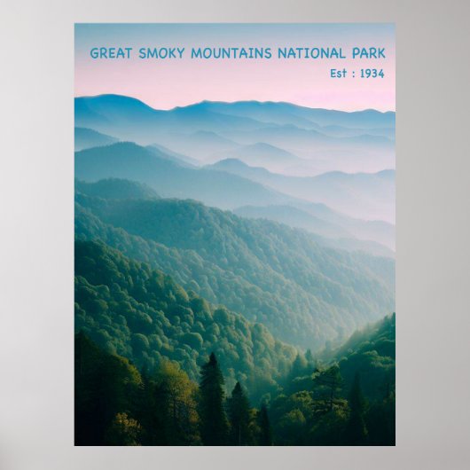 Great Smoky Mountains National Park Poster (Vorne)