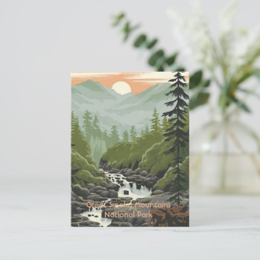 Great Smoky Mountains National Park Postkarte (Stehend Vorderseite)