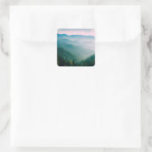 Great Smoky Mountains National Park Quadratischer Aufkleber (Tasche)
