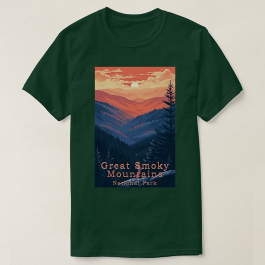Great Smoky Mountains National Park Reise 4 T-Shirt (Design vorne)