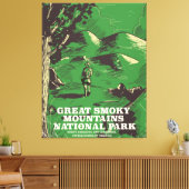 Great Smoky Mountains National Park Reiseplakat Leinwanddruck (Insitu (Wohnzimmer))