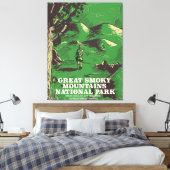Great Smoky Mountains National Park Reiseplakat Leinwanddruck (Insitu (Schlafzimmer))