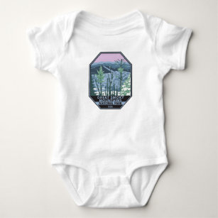 Great Smoky Mountains National Park Retro Baby Strampler