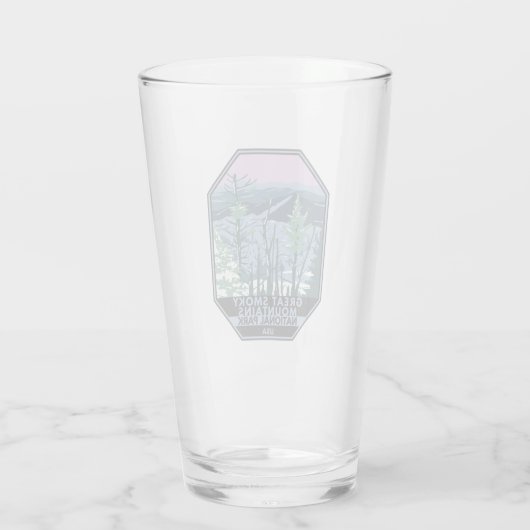 Great Smoky Mountains National Park Retro Glas (Rückseite)