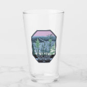 Great Smoky Mountains National Park Retro Glas (Vorderseite)
