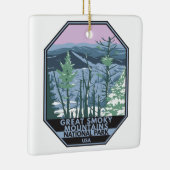 Great Smoky Mountains National Park Retro Keramikornament (Rechts)