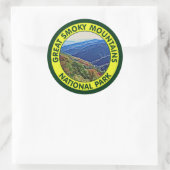 Great Smoky Mountains National Park Runder Aufkleber (Tasche)