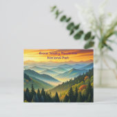 Great Smoky Mountains National Park Stylist Postkarte (Stehend Vorderseite)