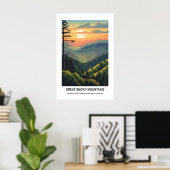 Great Smoky Mountains National Park Tennessee USA Poster (Heimbüro)