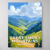 Great Smoky Mountains National Park Travel Poster (Vorne)