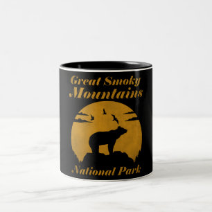 Great Smoky Mountains National Park Usa Bären Zweifarbige Tasse
